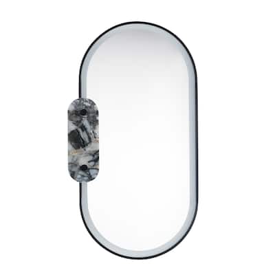 Studio M SM24800 Stonewall 22"W x 40"H Oval Beveled Accent Mirror