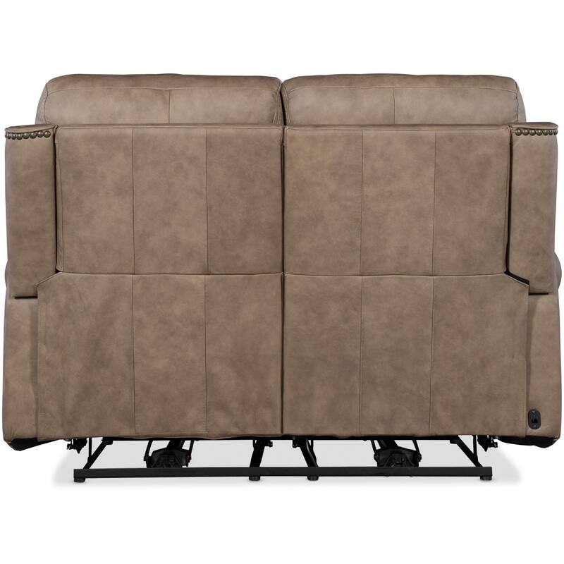 Hooker Furniture SS635-PHZL2 Duncan 66" Wide Leather Loveseat with