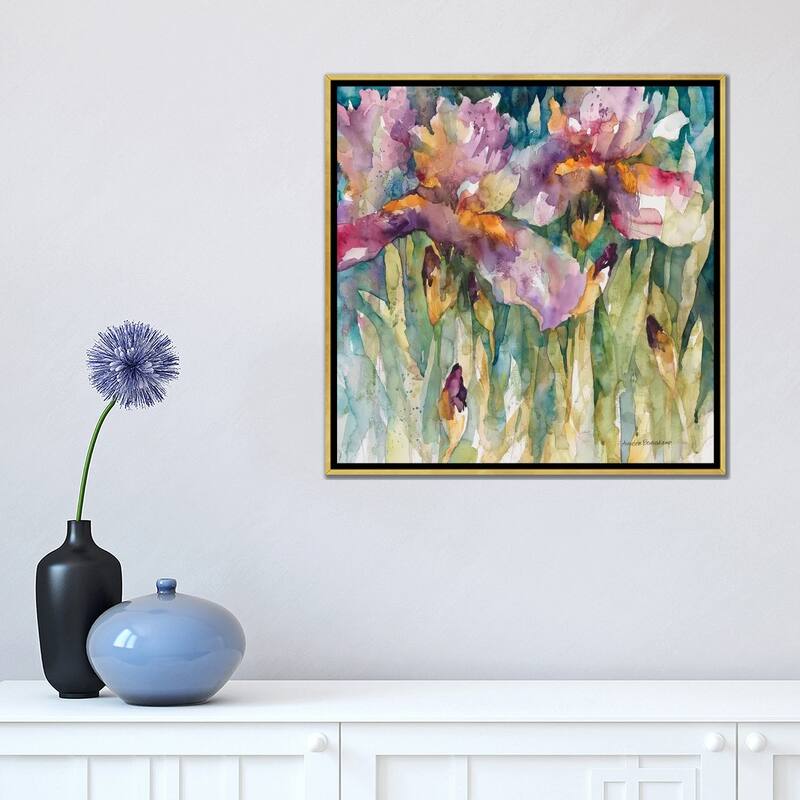 iCanvas "Siberian Iris" by Annelein Beukenkamp Framed Canvas Print