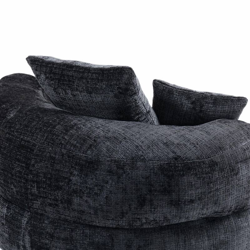 Durable Lazy Sofa Comfort Lounger, High Back Bean Bag Couch with 3 Pillows