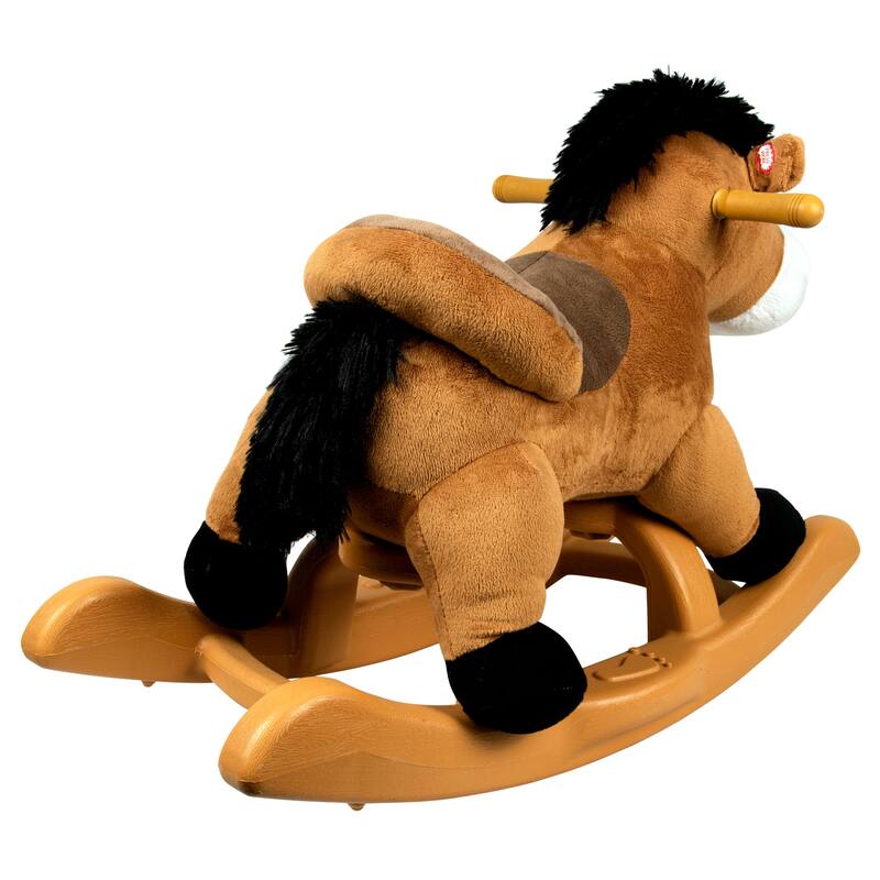 Ponyland 24-inch Brown Rocking Horse with Sound