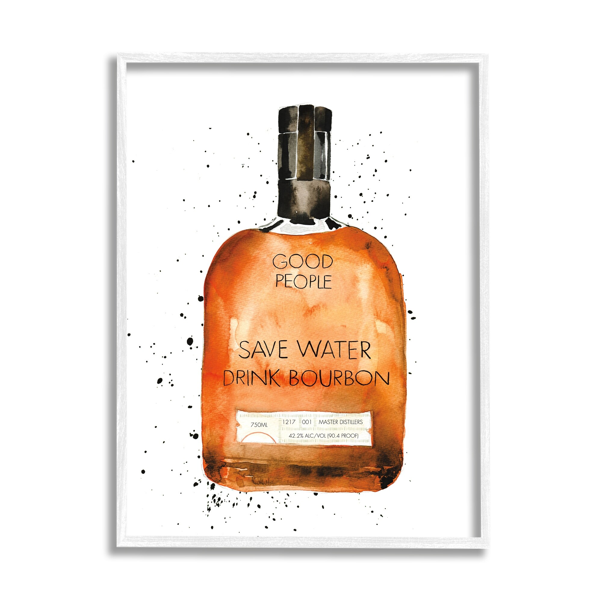 Stupell Industries Save Water Drink Bourbon Quote Common ...