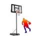 preview thumbnail 1 of 5, Basketball Hoop Outdoor 4.2-10ft Adjustable Portable Basketball Goal Black