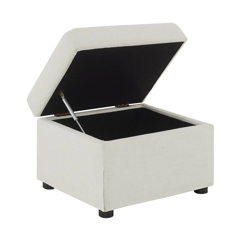 Upholstered Storage Ottoman with Hydraulic Lift Top
