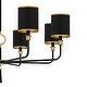 preview thumbnail 5 of 7, Lockery 8-Light Matte Black Chandelier