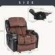preview thumbnail 4 of 13, Faux leather manual Heated Massage Chair with Rocking