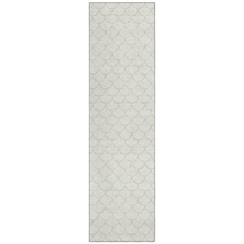 Machine Washable Indoor/ Outdoor Chantille Modern Geo Rug