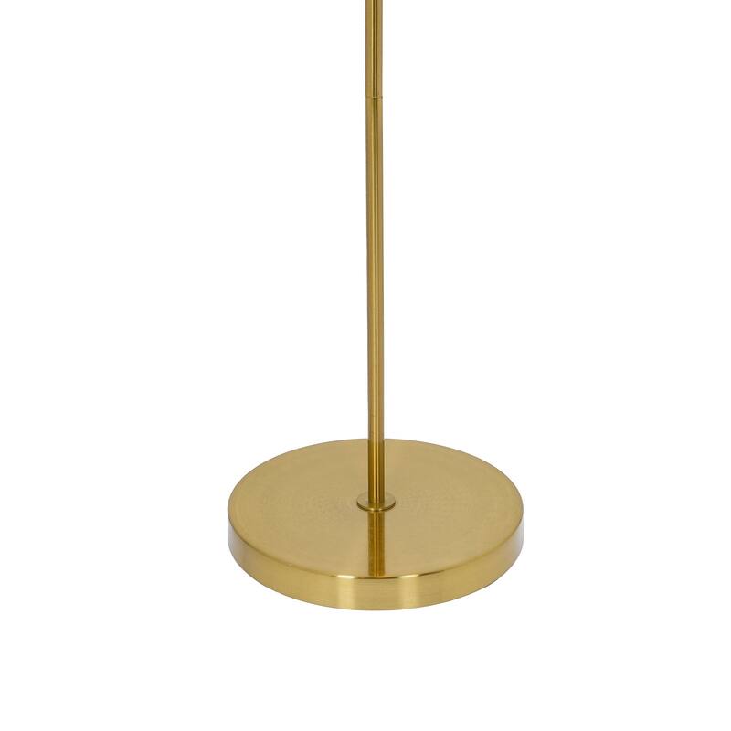 Tall Corner Floor Lamp for Living Room, Bedroom & Office Space Illumination, Spectra Floor Lamp-Gold outer