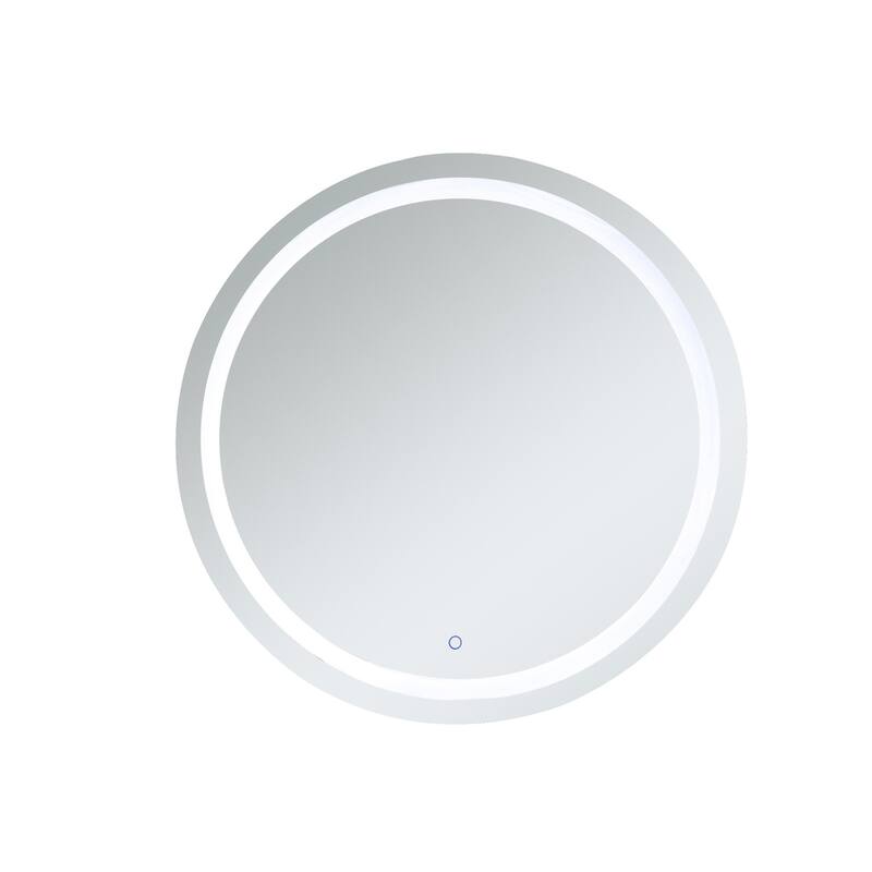 Avalon 42" diameter Hardwired LED mirror - Silver - Silver