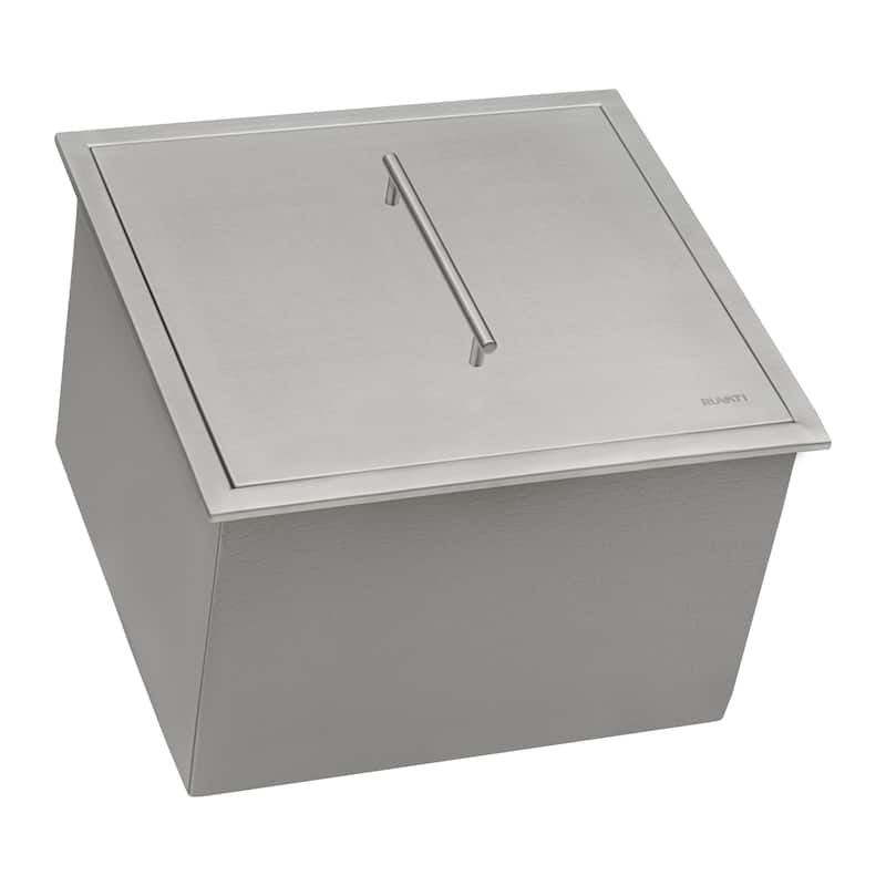 Ruvati Insulated Ice Chest Sink 21 x 20 inch Outdoor BBQ Marine Grade T-316 Topmount Stainless Steel - 21" x 20" - 21" x 20"