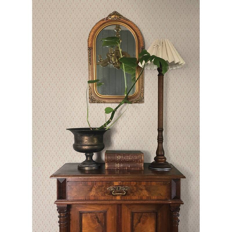 Chris Loves Julia x A-Street Prints Tillie Blush Diamond Floral Wallpaper