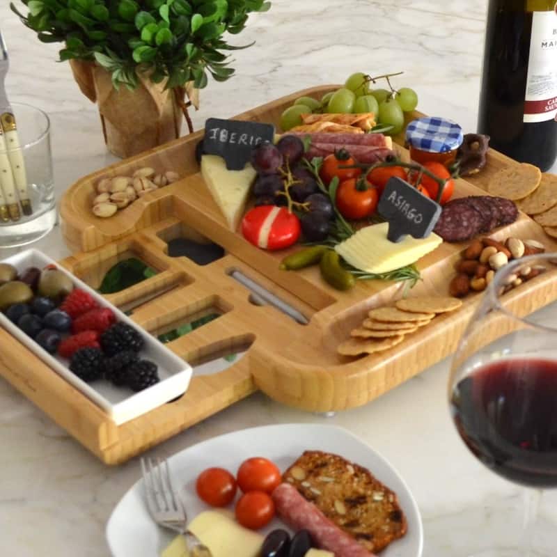 11-piece Bamboo Charcuterie Board by Picnic at Ascot