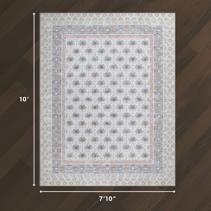 Laura Ashley Imagine Printed Chenille Washable Non-Slip Rugs