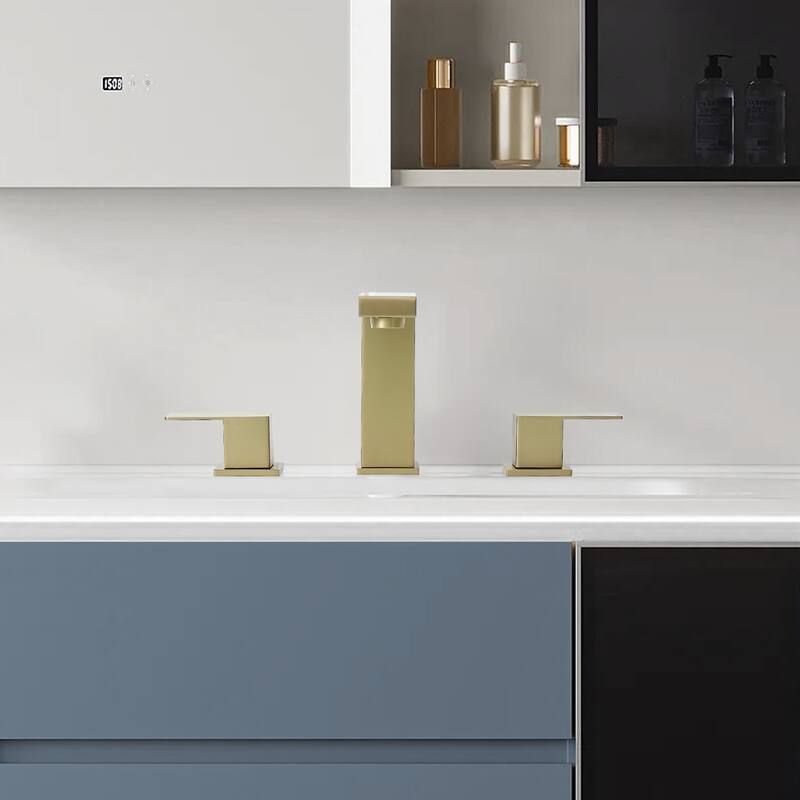 Topcraft Stainless Steel Two Handle Bathroom Sink Faucet