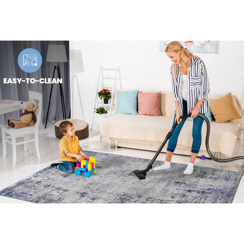 Abstract Area Rug - 8' x 10'