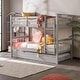 preview thumbnail 4 of 17, Walker Edison Solid Wood Mission Twin Size Bunk Bed with Trundle