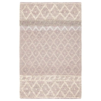 ECARPETGALLERY Braid weave Sienna Grey Wool Rug - 5'1 x 7'10