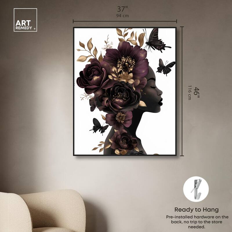 In Her Thoughts II Canvas by Art Remedy
