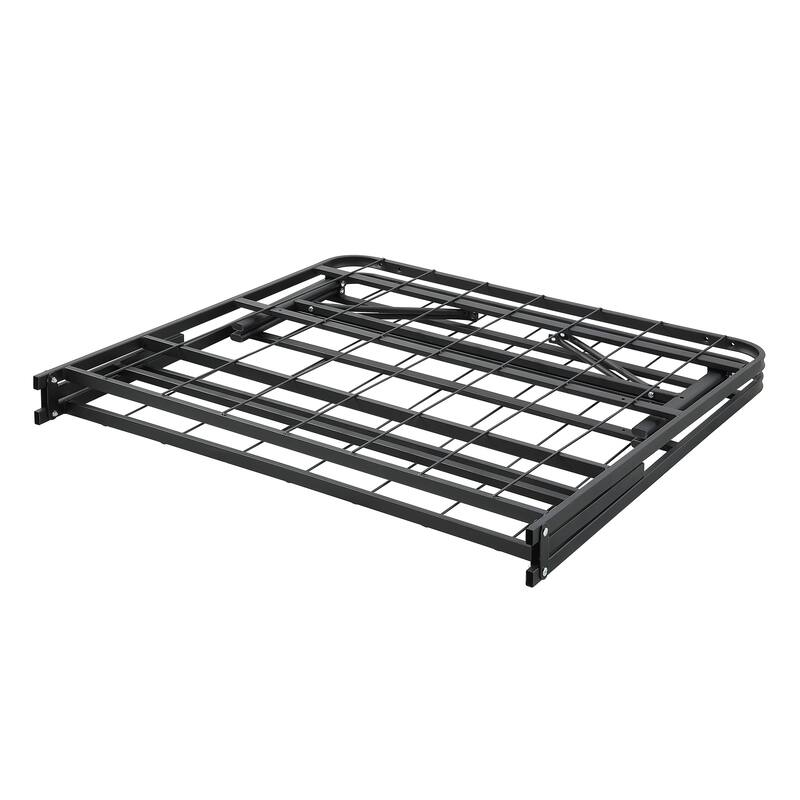 Twin Size Metal Platform Bed Frame with Foldable Design and 1000lb Capacity