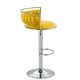 preview thumbnail 11 of 198, Modern Velvet Adjustable Swivel Bar Stools Set of 2