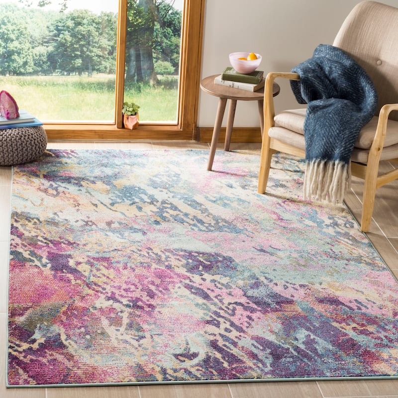 SAFAVIEH Savannah Fronnie Boho Oriental Polyester Rug