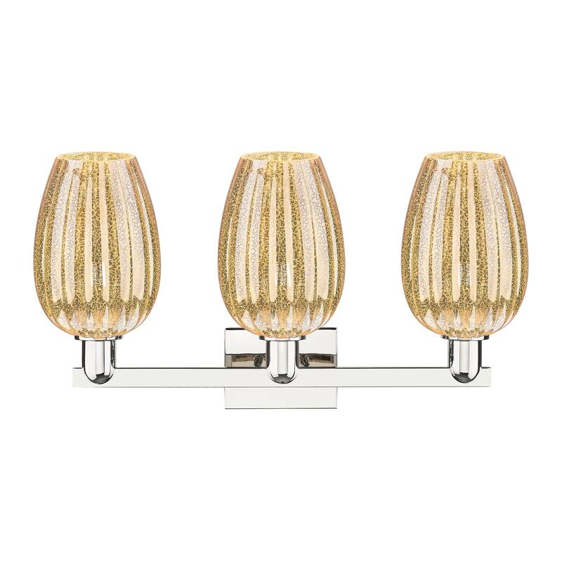 Innovations Lighting Downtown Urban - Preston - 3 Light 26" Flute Shade Bath Vanity Light