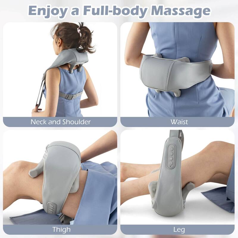 Costway Neck Shoulder Massager with 2 Heating Levels & Adjustable - See Details