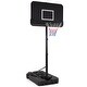 preview thumbnail 2 of 2, Adjustable Portable Basketball Hoop with 44 Inch Shatterproof Backboard & Fillable Base - 43" x 28" x 6.5"
