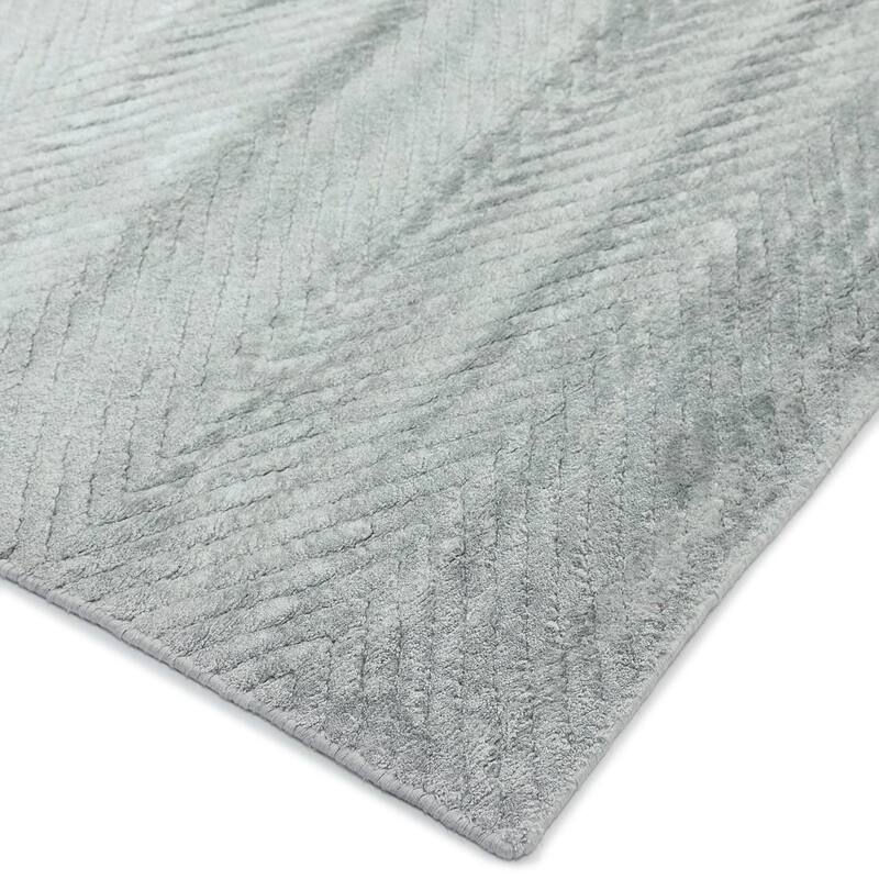 Overton Handmade Modern Contemporary Chevron Area Rug