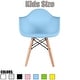 preview thumbnail 16 of 15, Modern Kids Toddler Chair Armchair With Arms Natural Wood Legs Dowel Eiffel Kitchen Bedroom Desk Montessori School Blue