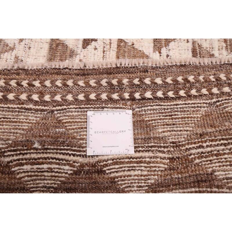 ECARPETGALLERY Hand-knotted Pak Finest Marrakesh Ivory Wool Rug - 9'7 x 11'5