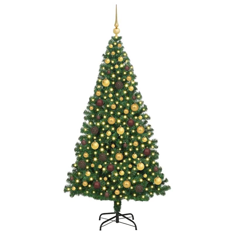 vidaXL Christmas Tree with Decorative String Lights
