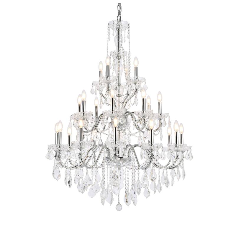 Fleur Illumination 24 light Chrome Chandelier