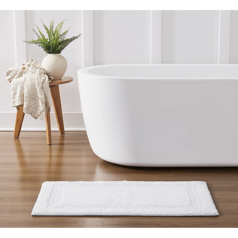 Royal Velvet Classic Cotton Bath Rug (Available in Multiple Sizes) - (1) 24x40 - White