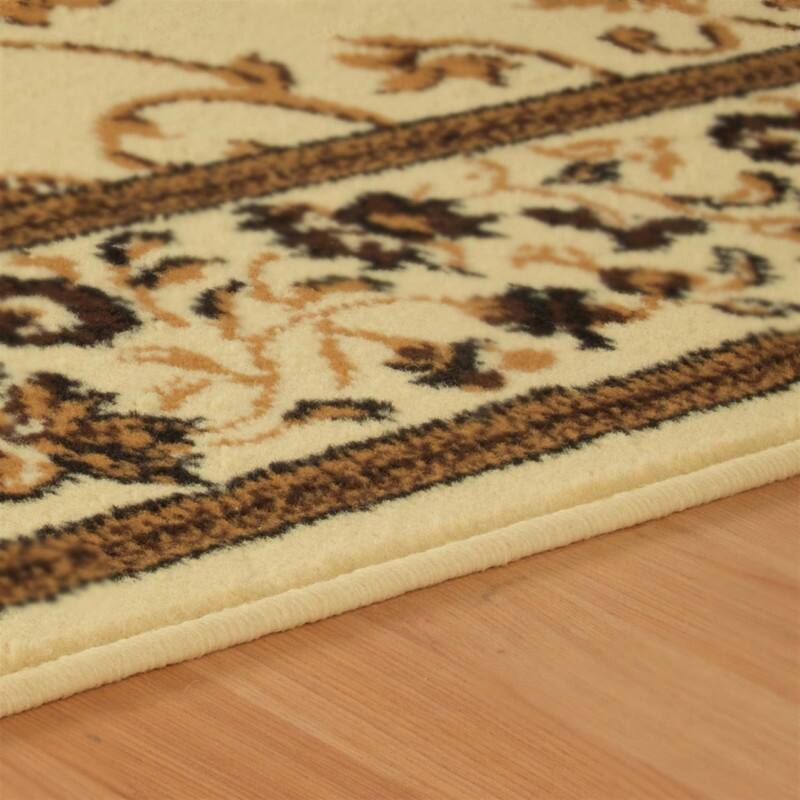 Formal Floral Scroll Vines Border Indoor 3-Piece Area Rug Set by Superior