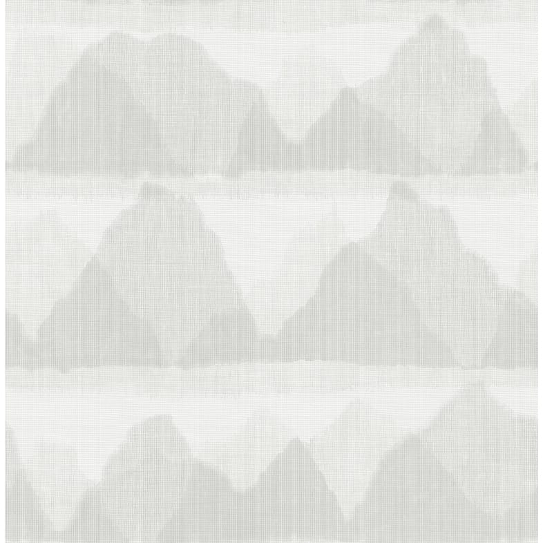 NuWallpaper Grey Mountain Peak Peel & Stick String Wallpaper - 216in x 20.5in x 0.025in