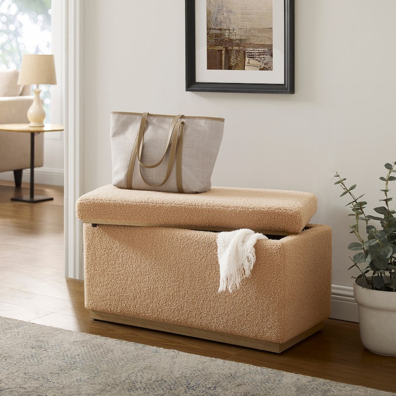 Rue Sherpa Rectangle Storage Ottoman