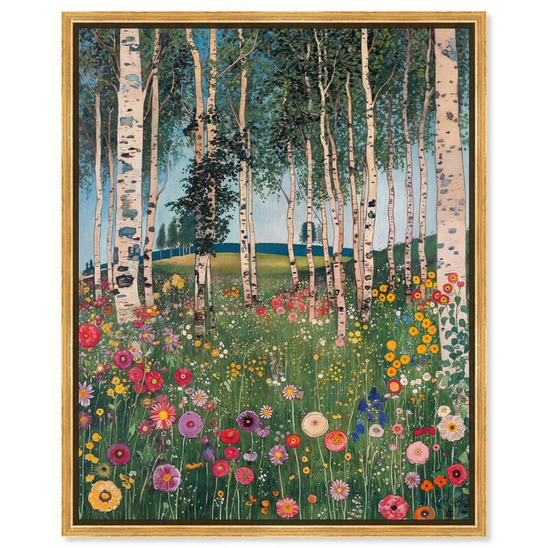 Aspen Aura Canvas by Art Remedy - Gold - 24" x 30"