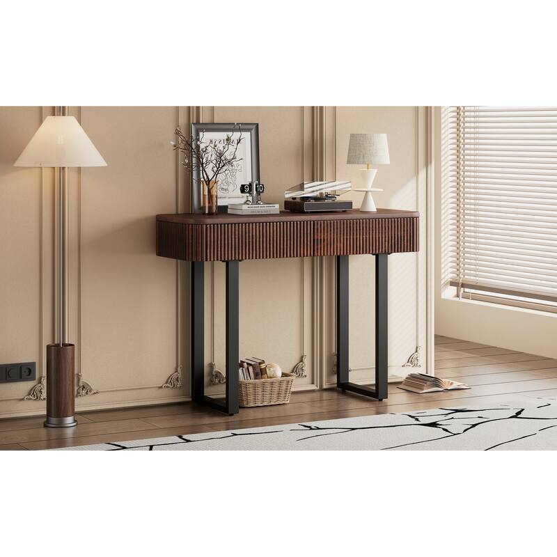 console table with sturdy sled legs
