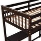 preview thumbnail 12 of 13, Twin Size Wooden Loft Bed with Storage Shelves and Under-bed Desk