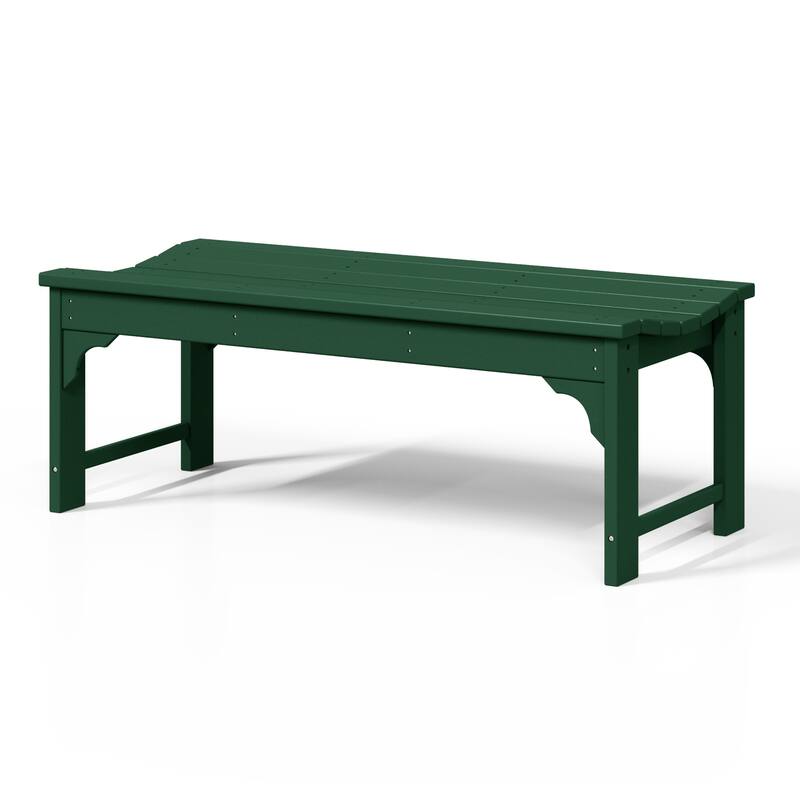 Polytrends Laguna Hdpe All Weather Outdoor Patio 48" Bench