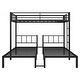 preview thumbnail 9 of 7, Twin over Twin & Twin Bunk Beds Triple Bunks for 3