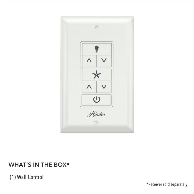 Hunter Universal Fan-Light Wall Control (Receiver Not Included)