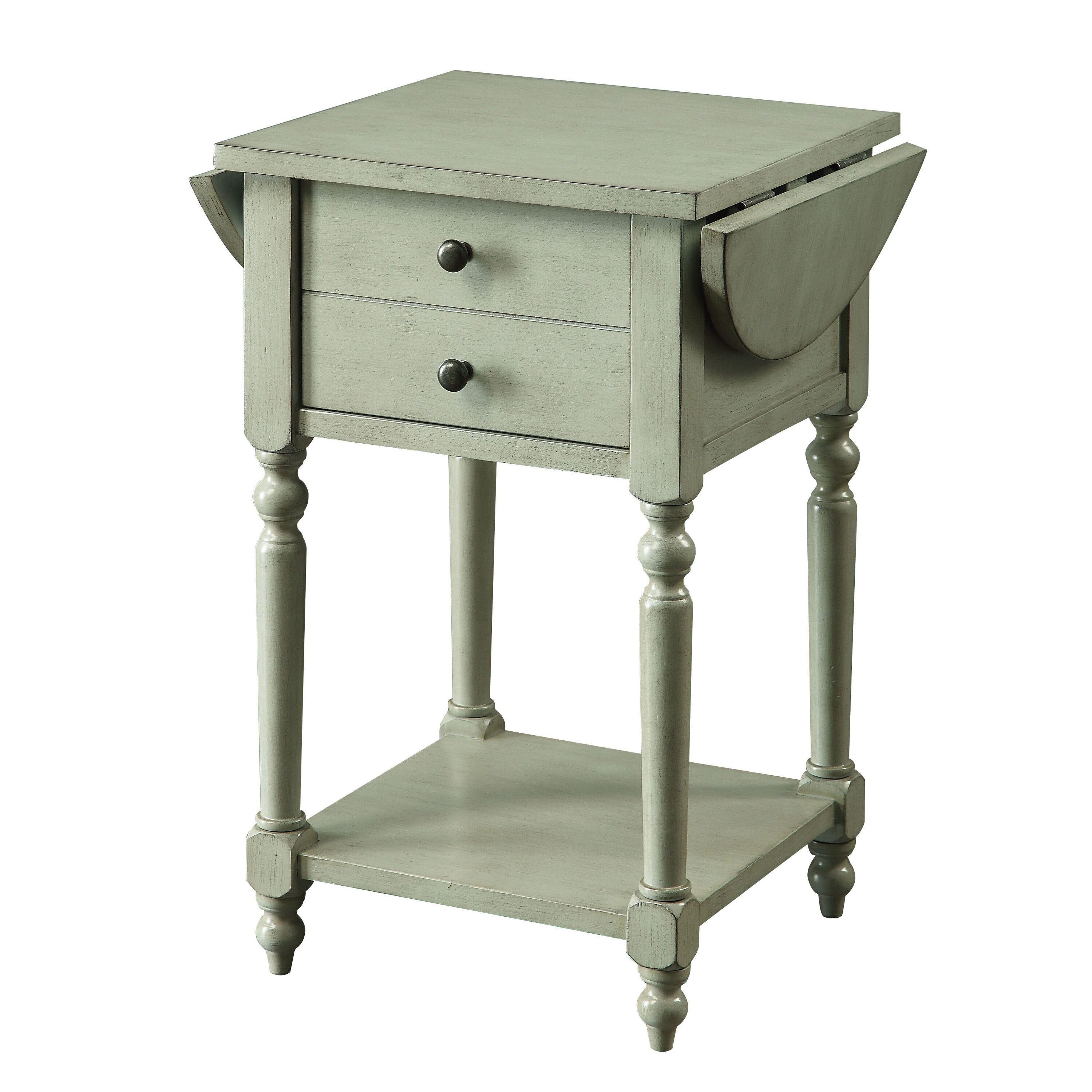 Kist French Country 25-inch Solid Wood 1-Shelf Side Table by - Picture 7 of 14