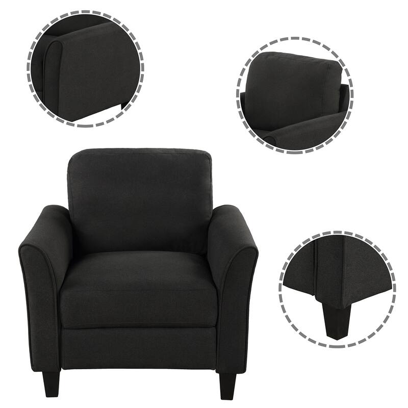 31.1" Upholstered Arm Chair