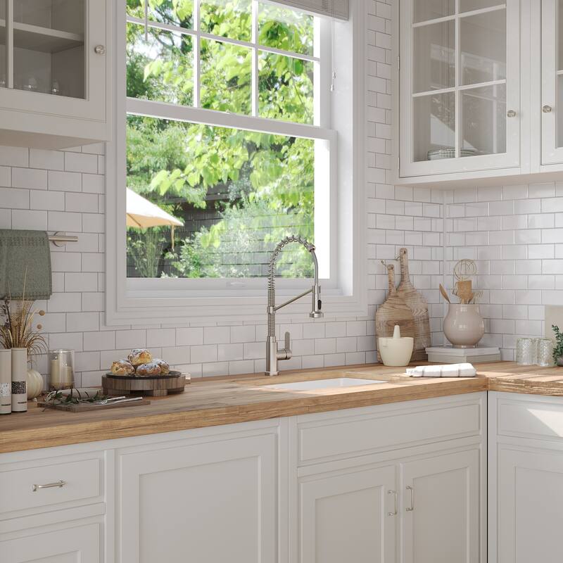 Kitchen Sink Faucet with Pulldown Sprayer Single Handle Spring Pulldown Kitchen Faucet