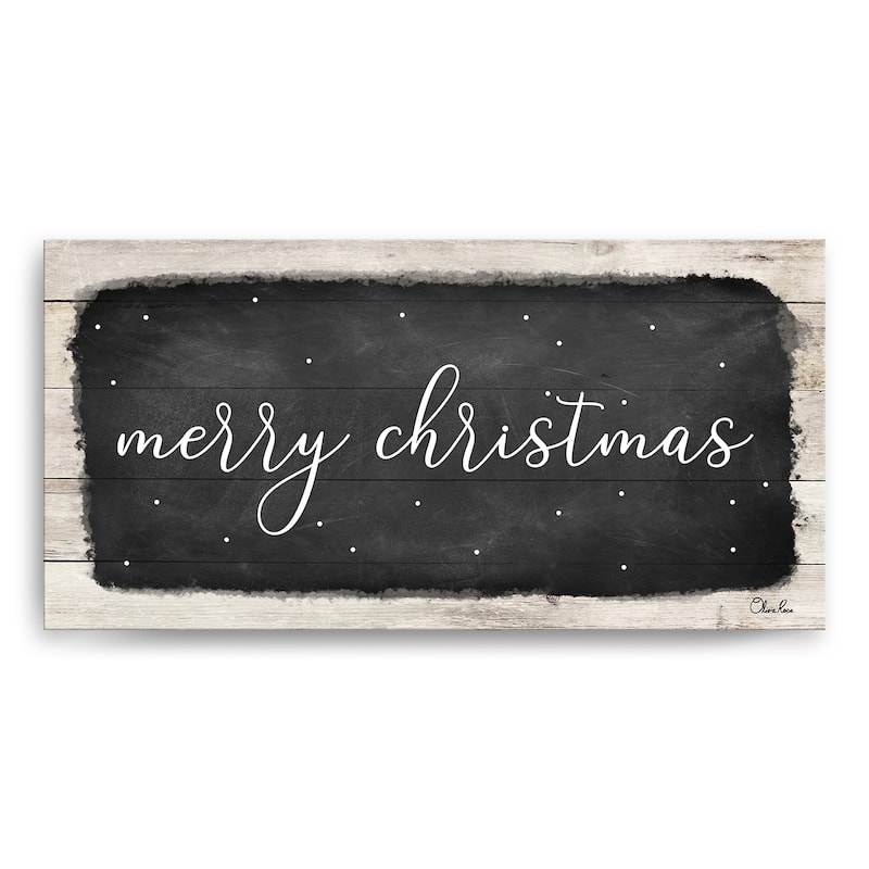 Ready2HangArt 'Merry Christmas I' Holiday Canvas Wall Art by Olivia Rose