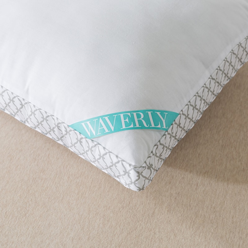 Waverly Antimicrobial Down Alternative Gusseted Pillow - White