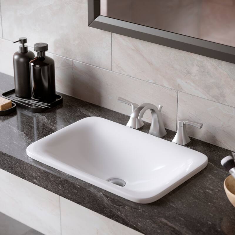 Karran Randburg KBF524 2-Handle Three Hole Widespread Bathroom Faucet with Matching Pop-up Drain