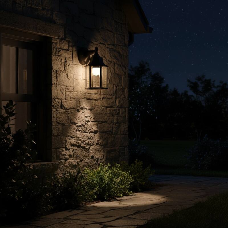 LED Light Outdoor Wall Lighting in Black